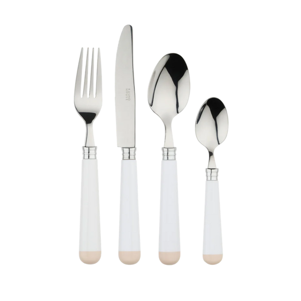 White & Beige Cutlery Set