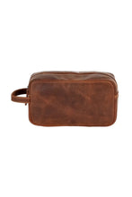 Wildera Leather Orion Toiletry Bag - Sandal