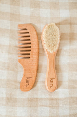 Wooden Baby Brush Set