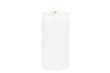 Lux Nordic Flameless Pillar Candle 4" X 8" – White