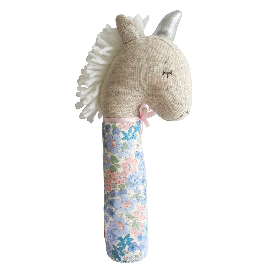 Yvette Unicorn Squeaker - Liberty Blue – Style and Leaf Co