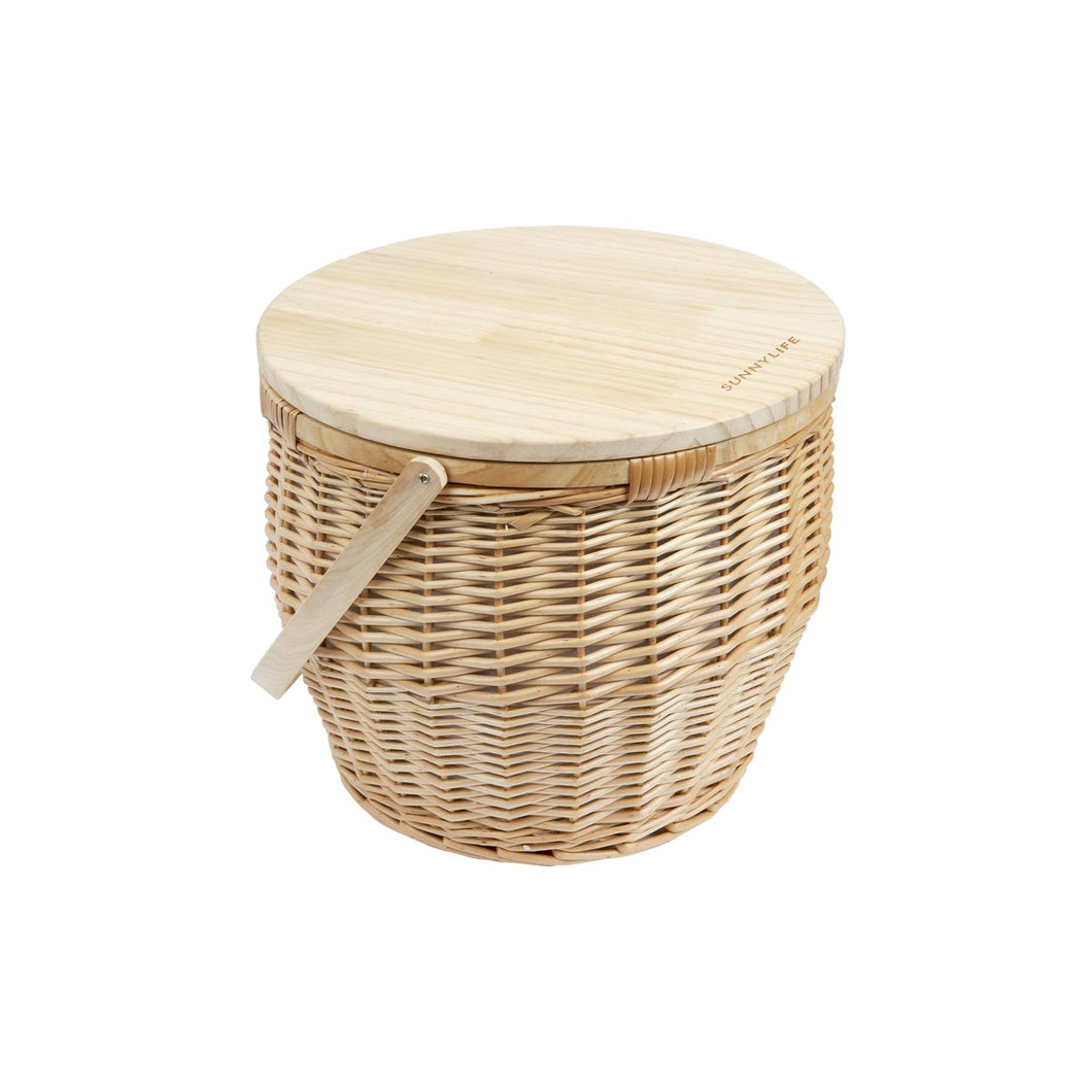 Round Insulated Picnic Basket