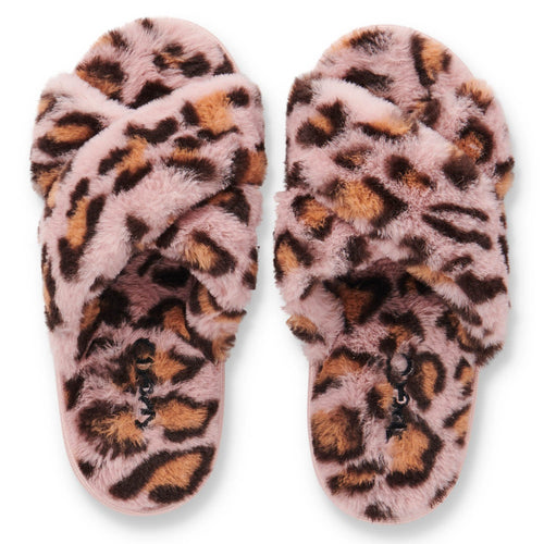 Pink Cheetah Adult Slippers (Various Sizes)