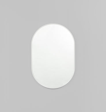 Bjorn Oval Mirror Bright White (Various Sizes)