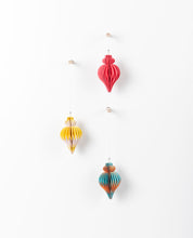 Carousel Paper Honeycomb Ornaments - Set of 3