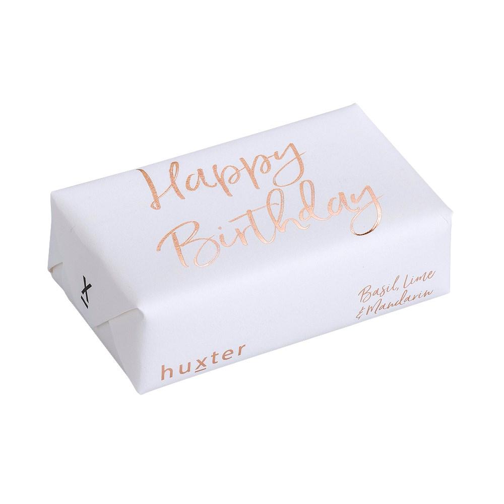 Happy Birthday -Rose Gold Foil Soap